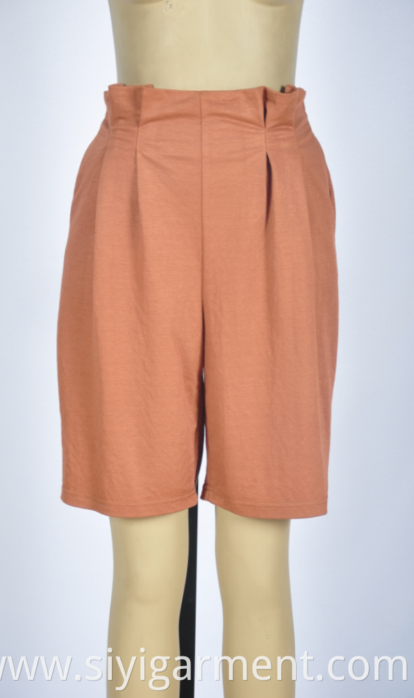 Cool Orange Shorts For Ladies